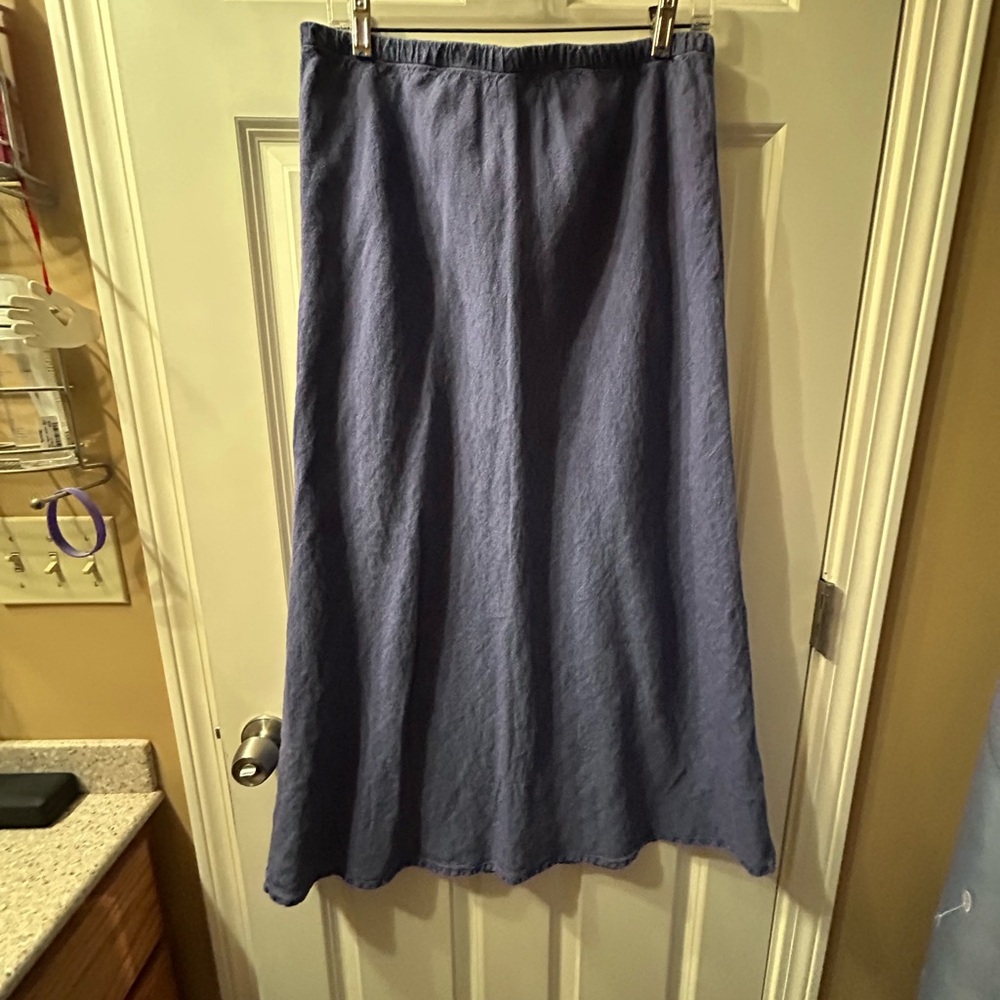 Eileen Fisher Blue Maxi A-Line Skirt for Work